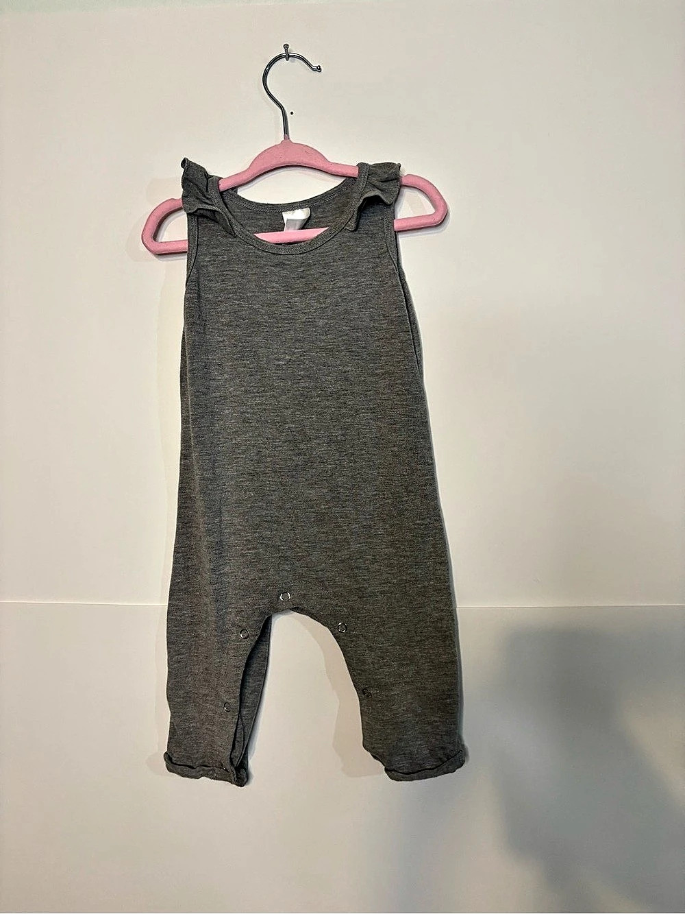 Smash + Tess Mini Sunday Romper Gray 6-12m